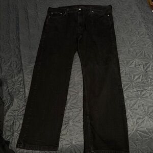 Levi 569 Black Straight-Leg loose fit Jeans